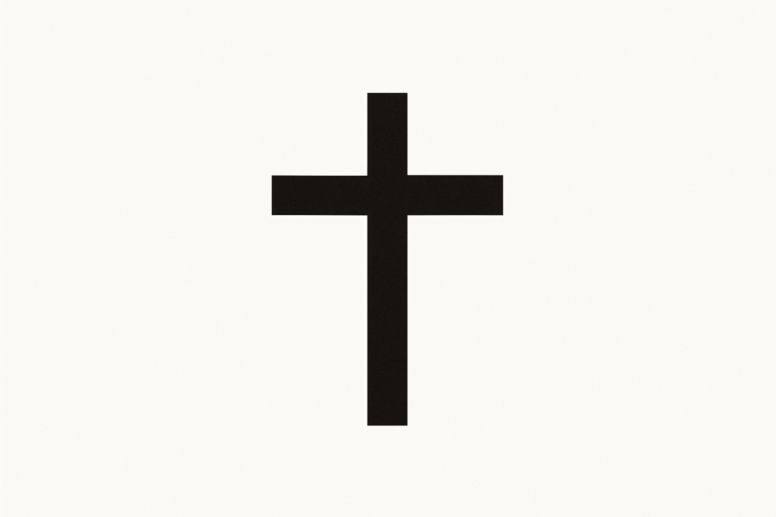 Cross with white background